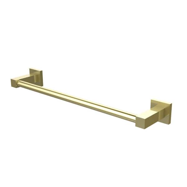 Allied Brass Montero Collection Contemporary 18 in. Towel Bar in Satin Brass