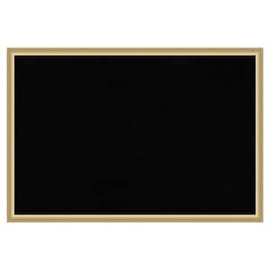 Florence Gold Framed Black Corkboard 38 in. x 26 in. Bulletine Board Memo Board