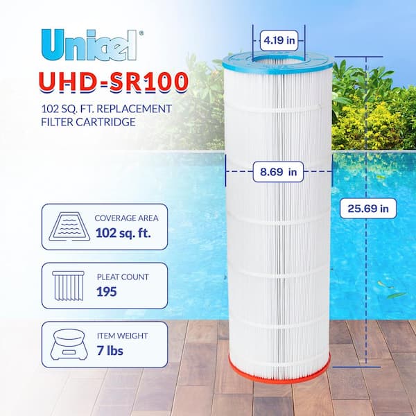 8.69 in. Dia 102 sq. ft. Pool Replacement Filter Cartridge