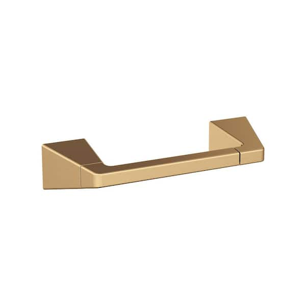 Blackrock 9-5/16 in. (237 mm) L Pivoting Double Post Toilet Paper Holder in Champagne Bronze