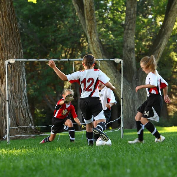 Lifetime 7 ft. x 5 ft. Adjustable Size Folding Soccer Goal