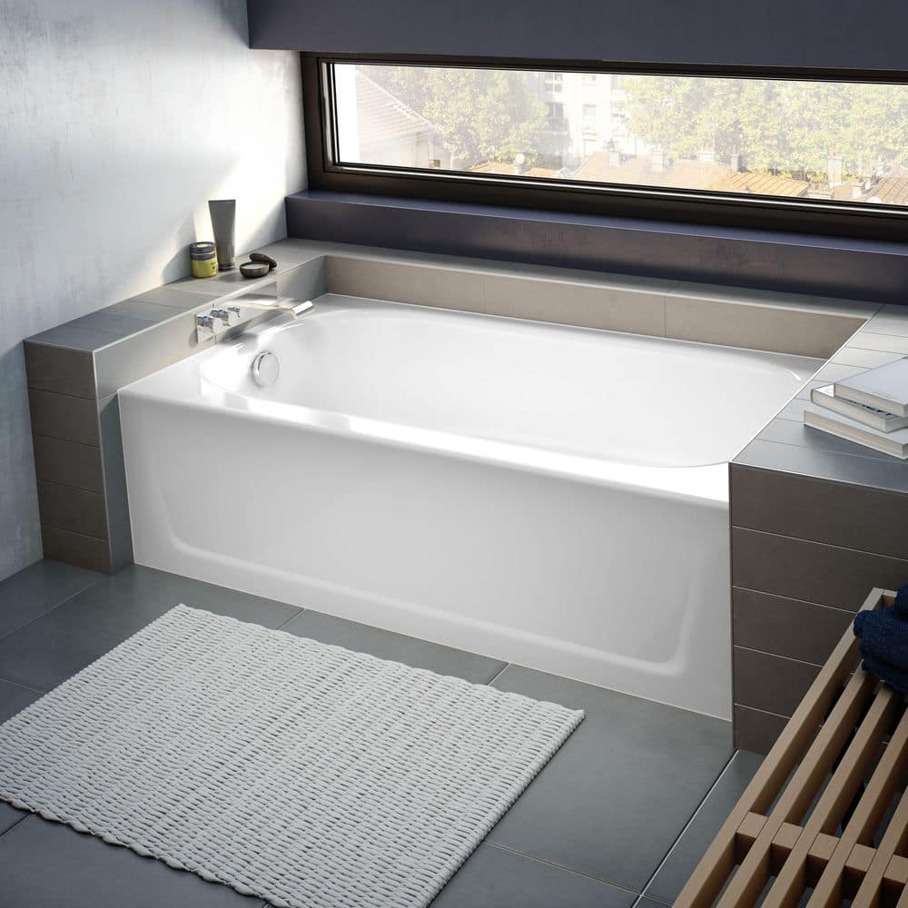 Bootz Industries Maui 5 ft. Left Drain Alcove Rectangular Soaking