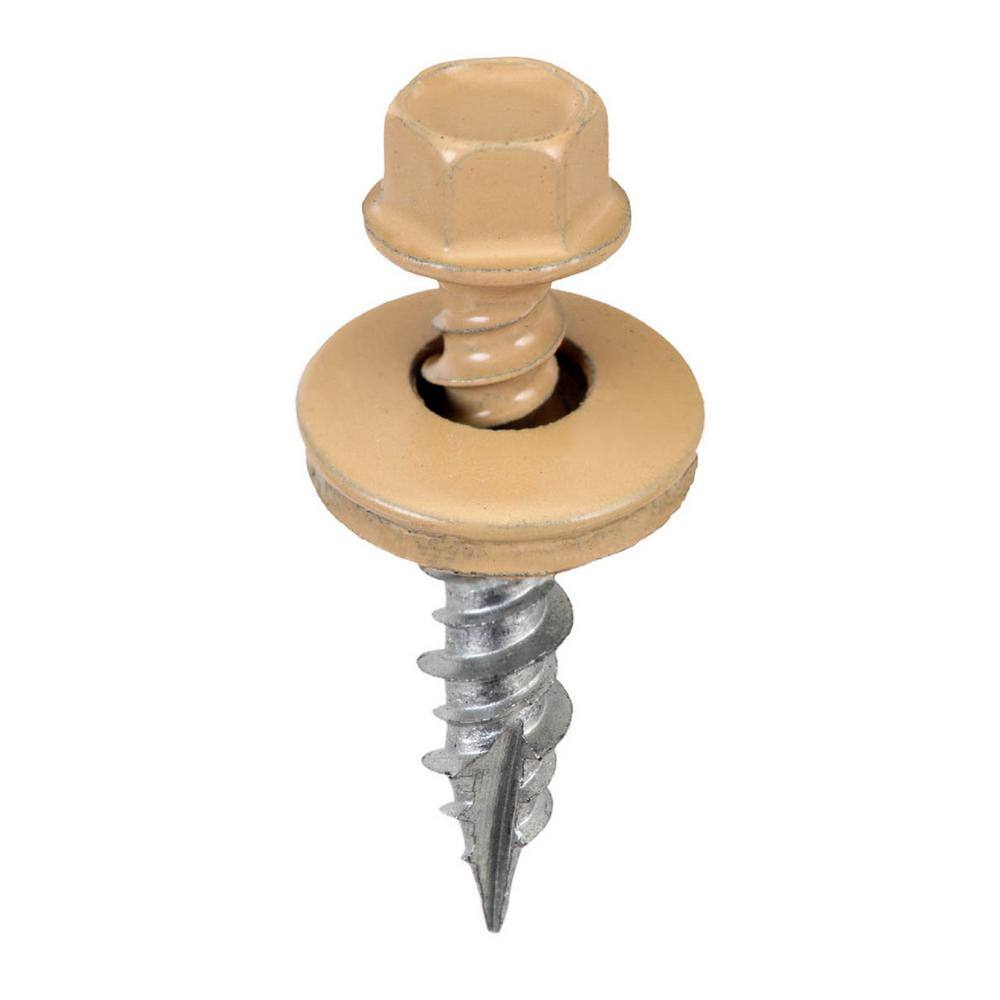 Acorn International 9 x 1 in. 1/4 in. Hex Head Metal to Wood Screws in