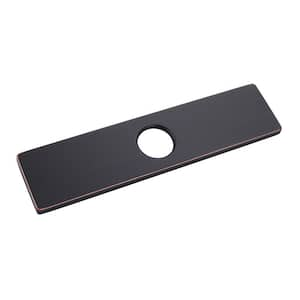 10 in. Stainless Steel Escutcheon Plate in Oil Rubbed Bronze