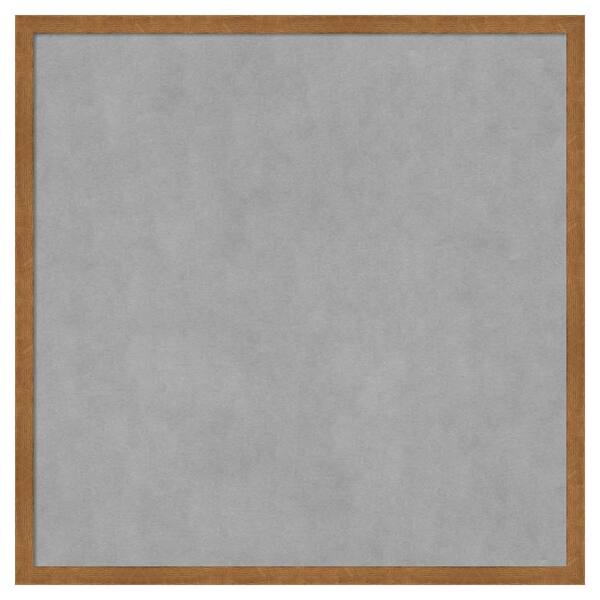 Amanti Art Carlisle Blonde Narrow 25 in. x 25 in. Framed Magnetic Board