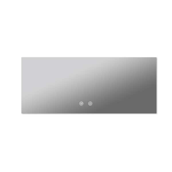 Unbranded Modern 40 in. W x 24 in. H Large Rectangular Frameless Wall Mounted Anti-Fog Bathroom Vanity Mirror