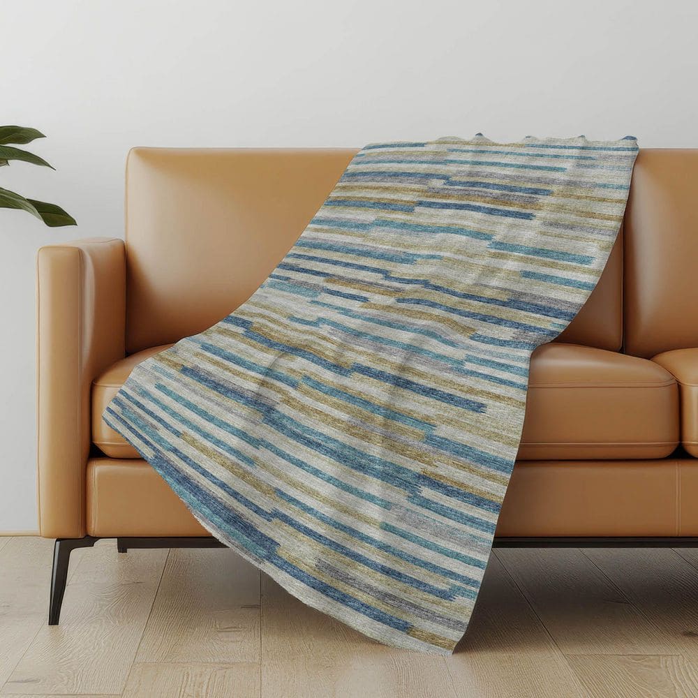 Premium Machine Washable ASB114 Blue 50 in. x 70 in. Sherpa Throw Blanket price history on PriceWatchPro