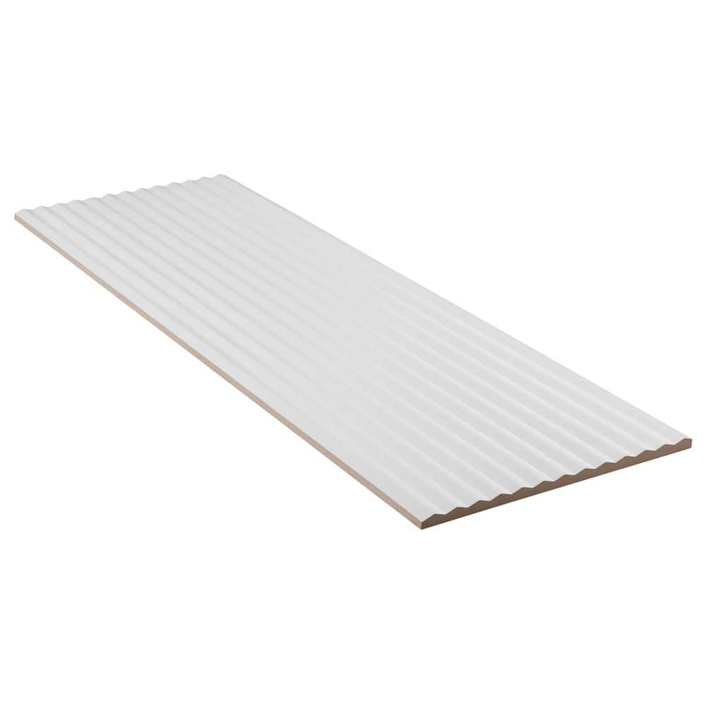 Linear White 12x36 Matte Ceramic Wall Tile