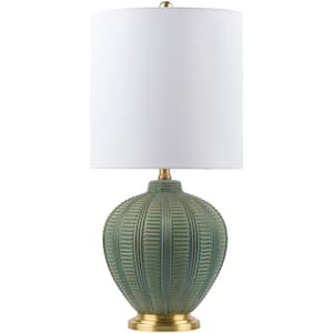 Rayas 26 in. Green Indoor Table Lamp