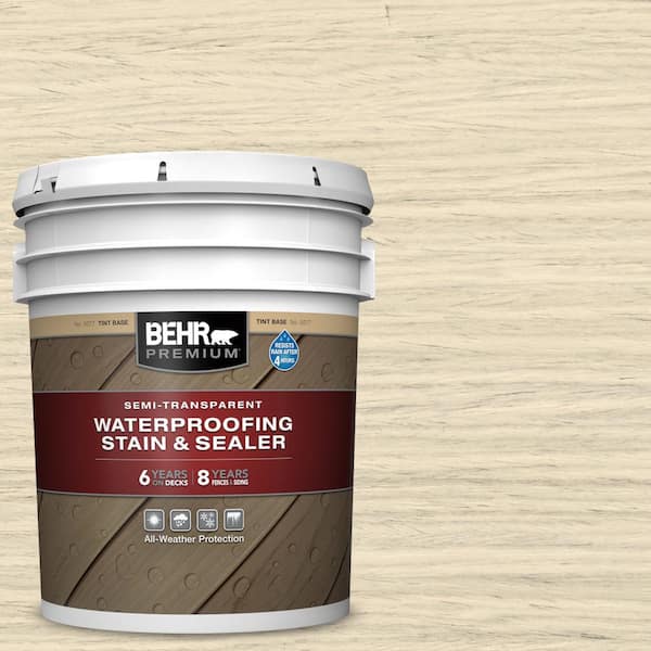 KILZ Waterproofing Wood Stain, Exterior, Semi-Transparent, Redwood, 1 Gallon