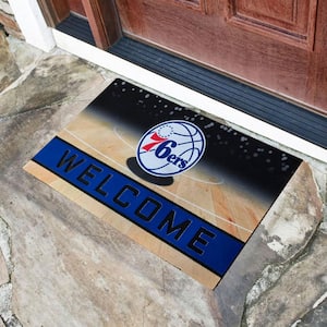 NBA - Philadelphia 76ers 18 in. x 30 in. Rubber Door Mat