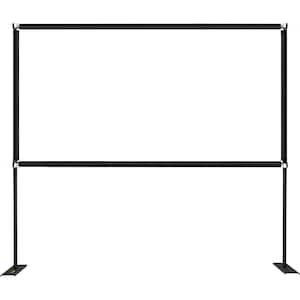 90 in. Outdoor Movie Screen with Stand Portable Movie Screen 16:9 HD Wide Angle Projector Screen for Office Home Theater