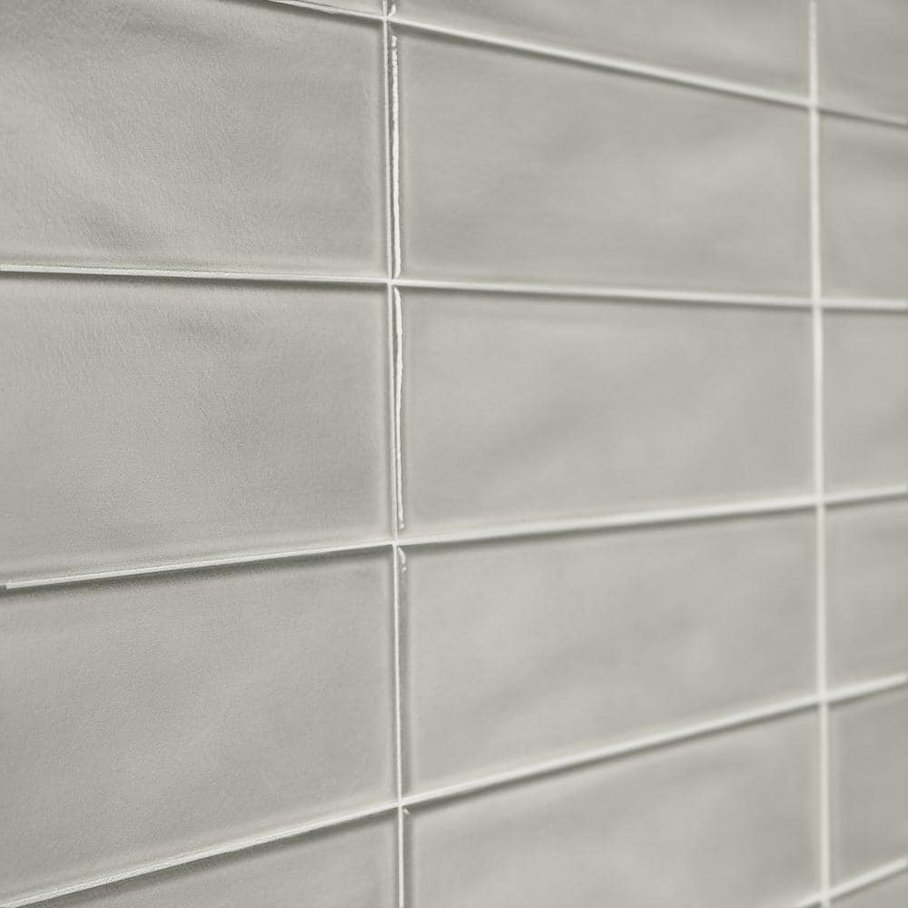 Stacy Garcia Gray Polished Porcelain Rectangular Wall Tile