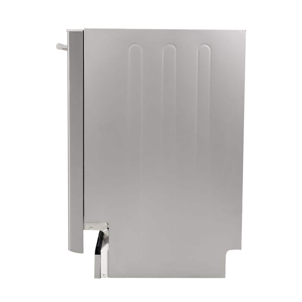 Avanti 18-Inch Silver Stainless Steel Built-In Dishwasher