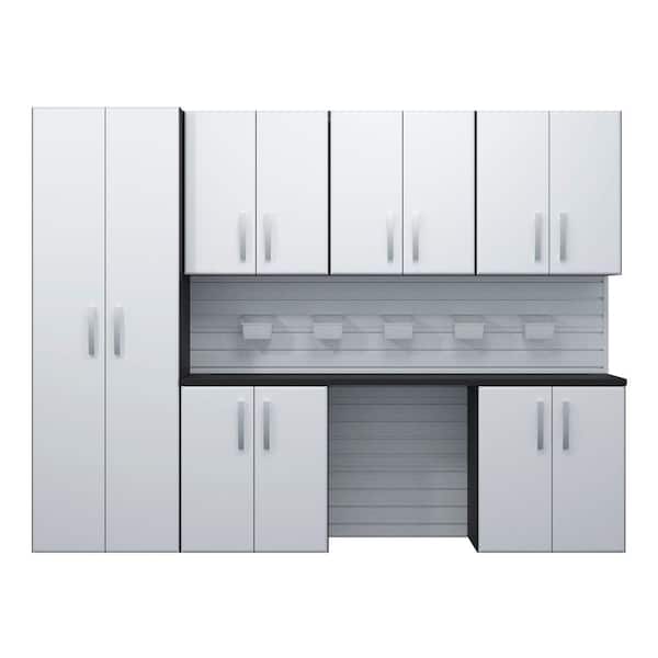 Flow Wall 7 Piece Composite, Home Depot Garage Cabinets White