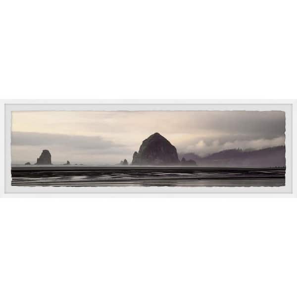 Unbranded "Oregon Coastline" by Marmont Hill Framed Nature Art Print 10 in. x 30 in.