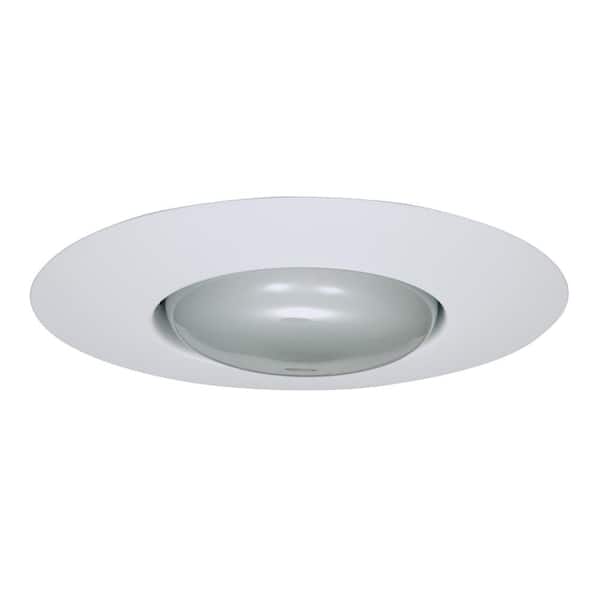 Halo E26 Series 6 In White Recessed Ceiling Light Open Splay Trim 301p The Home Depot White Recessed Ceiling Light, Halo Light Fixtures Home Depot