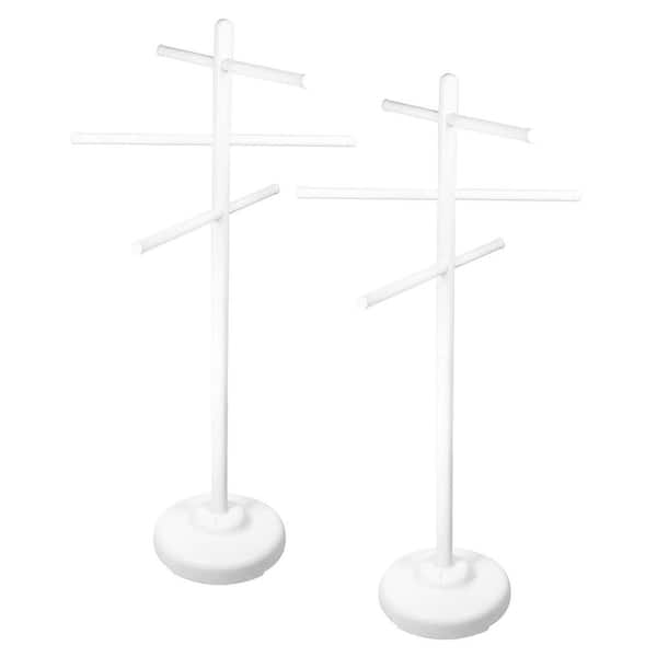 Swimline Hydrotools Indoor Outdoor Swimming Pool Weighted Poolside Towel Rack (2-Pack)