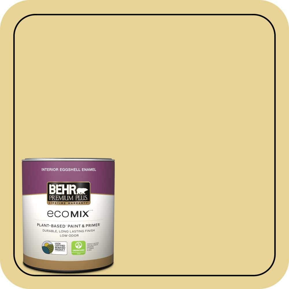 1 qt. #390D-4 Honey Beige Eggshell Enamel EcoMix Plant-Based Interior Paint & Primer price history on PriceWatchPro