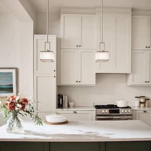 Kailey 1-Light Brushed Nickel Transitional Kitchen Mini Pendant Hanging Light
