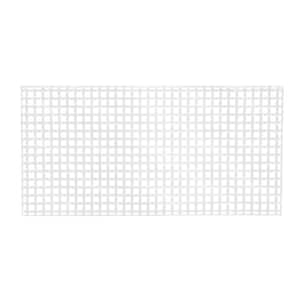 4 ft. x 8 ft. White Square Privacy Vinyl Lattice Panel