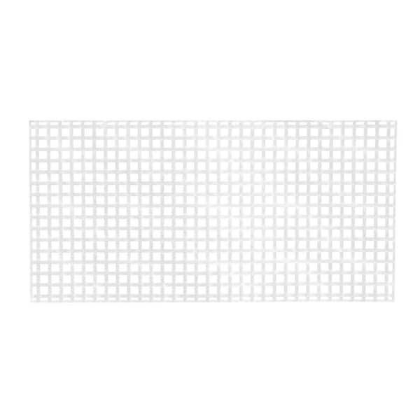 4 ft. x 8 ft. White Square Privacy Vinyl Lattice Panel
