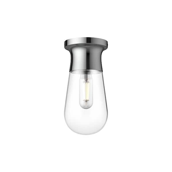 ALORA MOOD Marcel 5 in. 1 Light 60-Watt Chrome Semi-Flush Mount