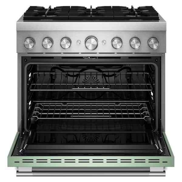 KitchenAid 36 in. 6 Burners Freestanding Dual Fuel Range in
