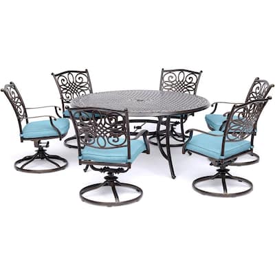 Round Patio Dining Sets, Round Outdoor Dining Table Sets For 6