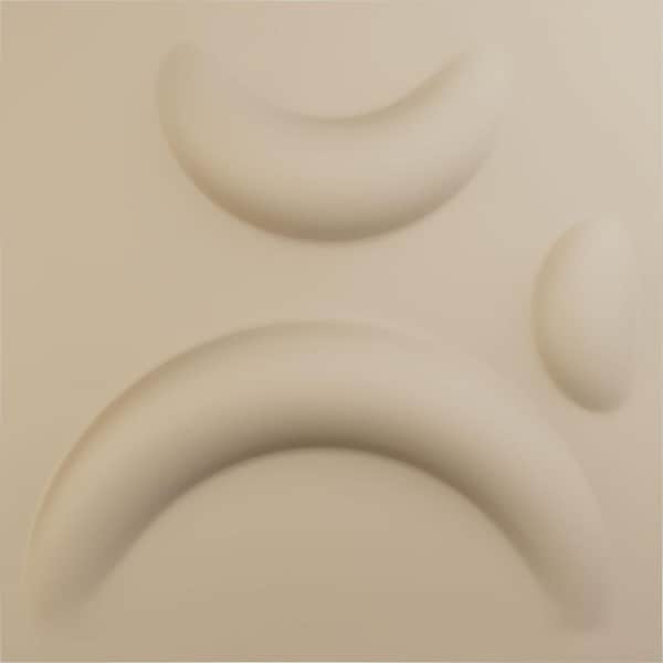 Ekena Millwork 11-7/8 in. W x 11-7/8 in. H Seville EnduraWall Decorative 3D Wall Panel, Smokey Beige (Covers 0.98 Sq.Ft.)