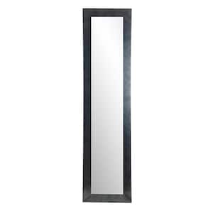 Oversized Black Modern Mid-Century Modern Mirror (71 in. H X 16 in. W)