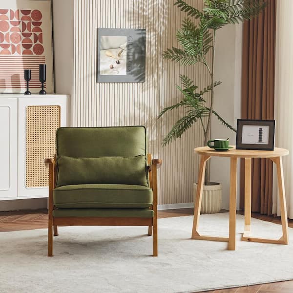 Karl home Green Arm Chair with Wide Armrest K1G98000067 - The Home