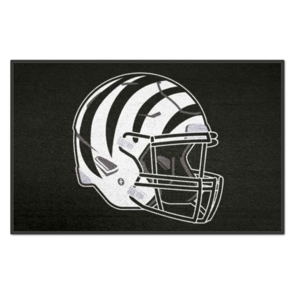 FANMATS Cincinnati Bengals Black 2 ft. x 3 ft. Starter Mat Area Rug