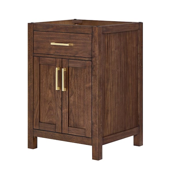 Beckett 23.25 in. Bath Vanity Cabinet without Top in Dark Walnut