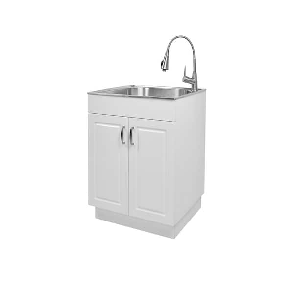 Laundry Room Utility Sink With Cabinet — Rickle.