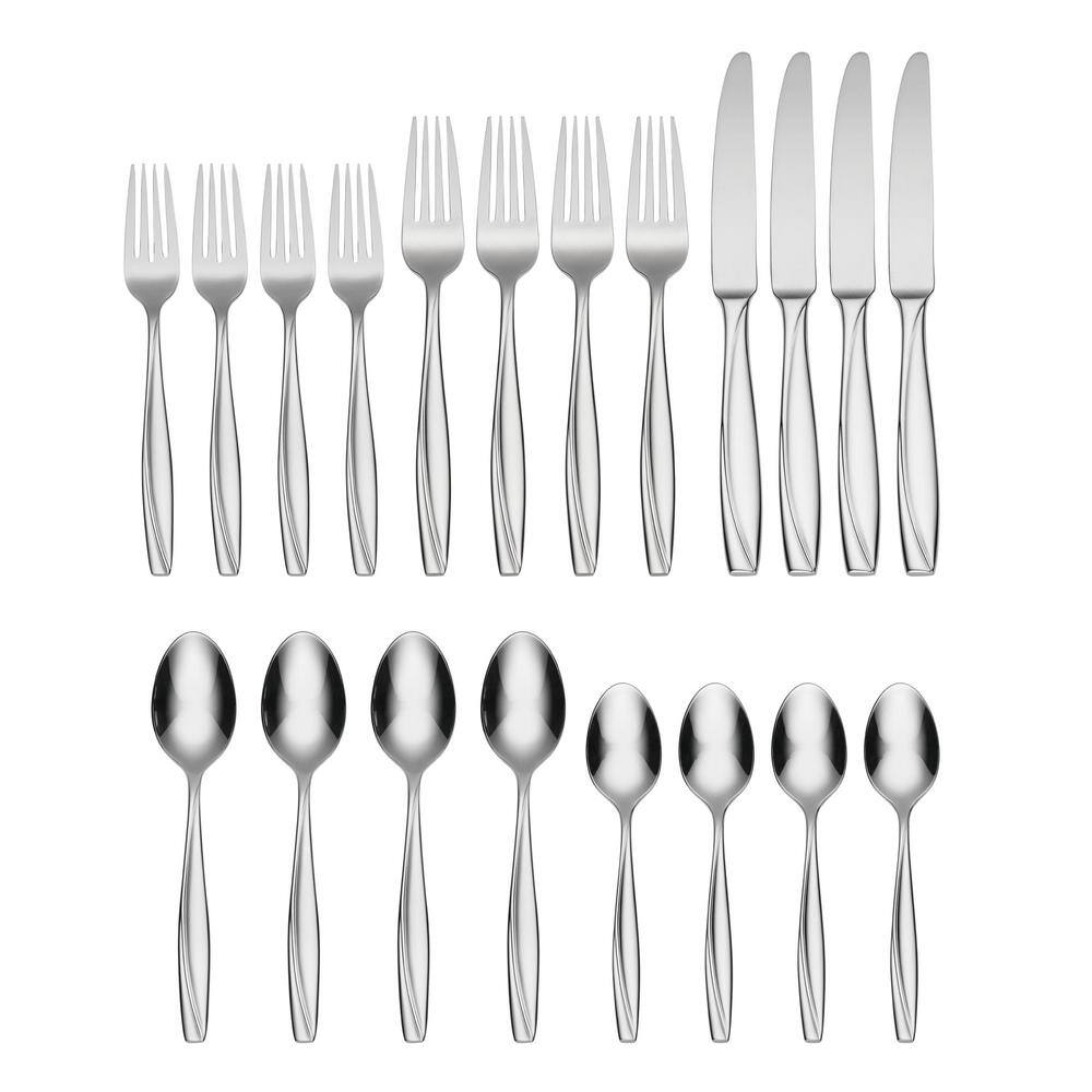 Camlynn Mirror Stainless Steel 20-Piece Flatware Set, Service for 4