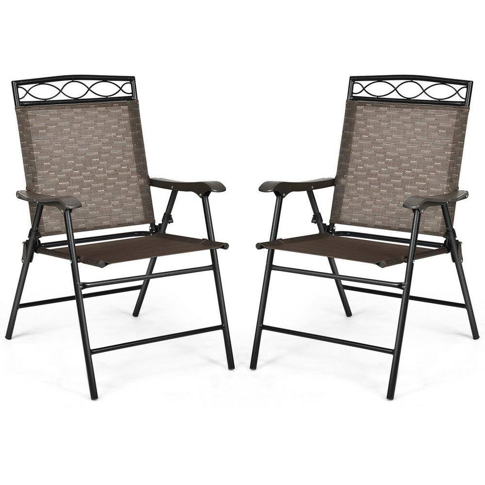 2 folding garden chairs