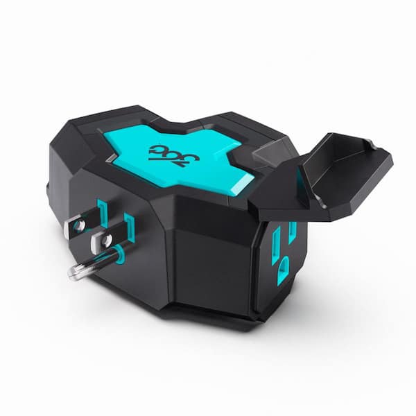 360 Electrical PowerHub 3-Outlet Outlet Ultra Heavy-Duty Outdoor Outlet Splitter