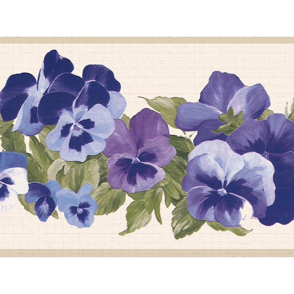 Have a question about Dundee Deco Falkirk Dandy II Indigo Blue Flowers  Floral Peel and Stick Wallpaper Border? - Pg 1 - The Home Depot