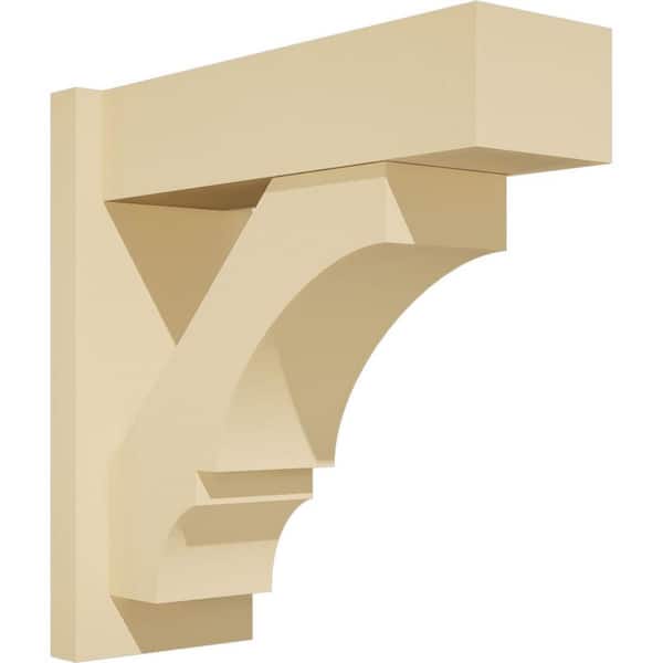 Ekena Millwork Balboa 7 in. W x 18 in. H x 18 in. D Signature Urethane Polyurethane Outlooker with Block Ends