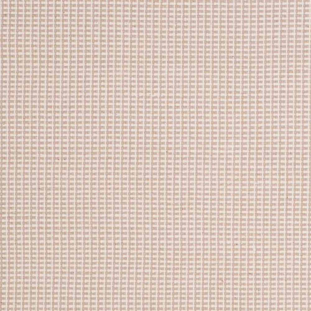 Coastal Charm Ivory and Grey Cotton 6' x 9' Handwoven Rug