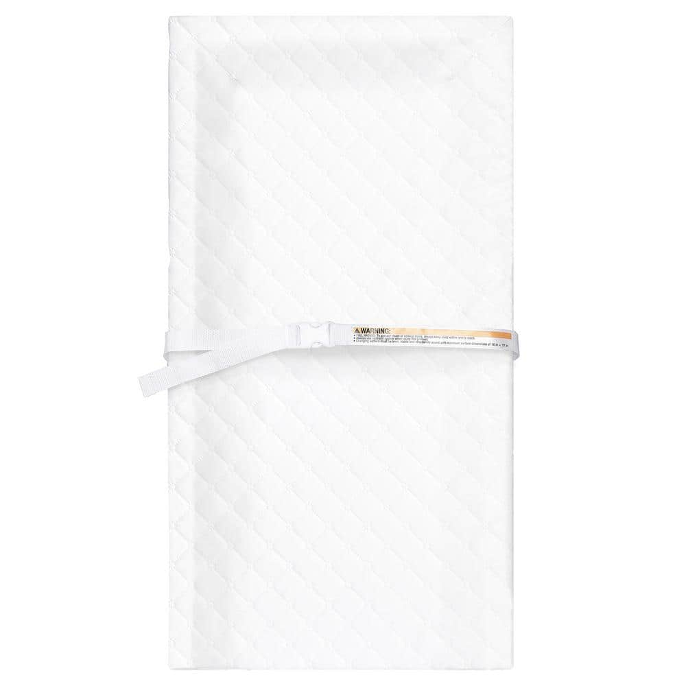 White Quilted Waterproof Contour Changing Pad 32x16 Inches