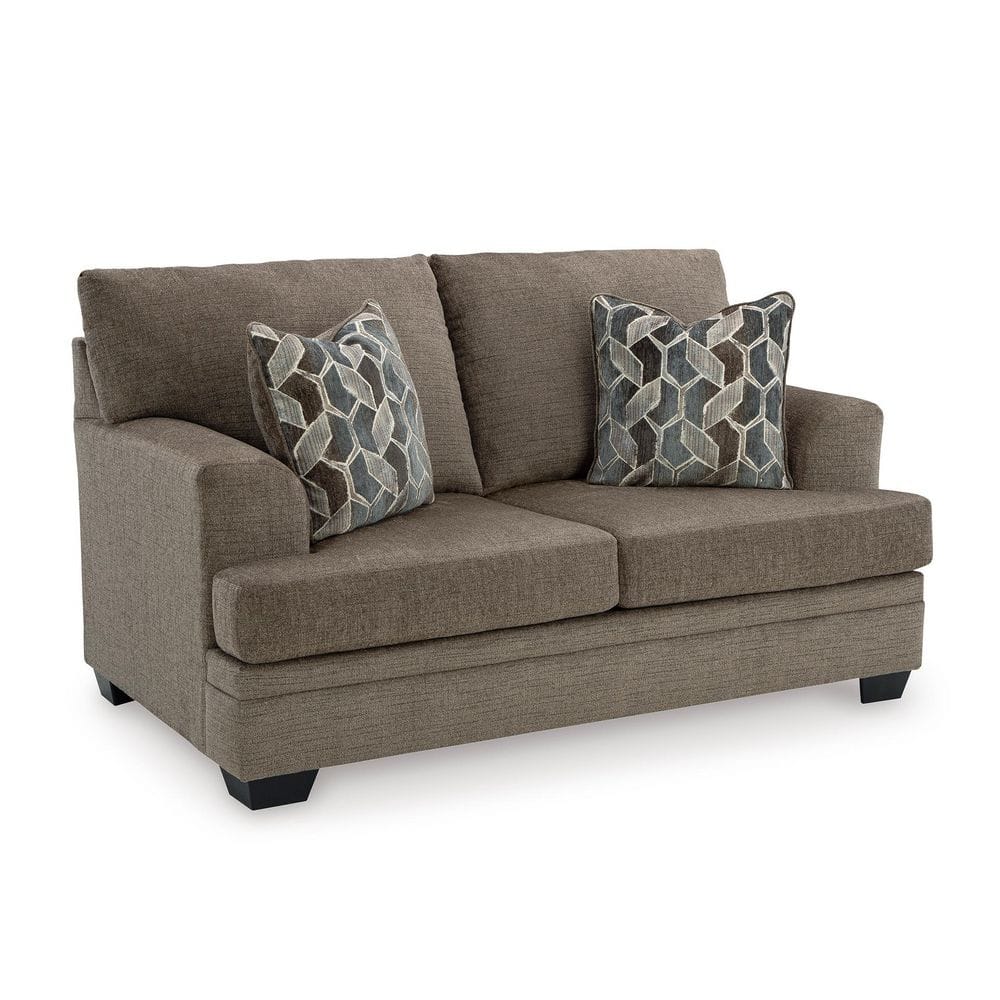 Stonemeade 67 in. Solid Polyester 2-Seat with Reversible Cushions Loveseat in Gray price history on PriceWatchPro