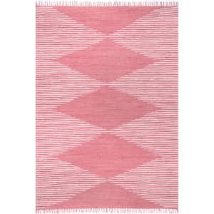 Collins Lined Diamonds Blush 8 ft. x 10 ft. Area Rug