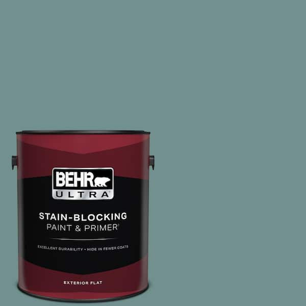 BEHR ULTRA 1 gal. #PPU12-03 Dragonfly Flat Exterior Paint & Primer