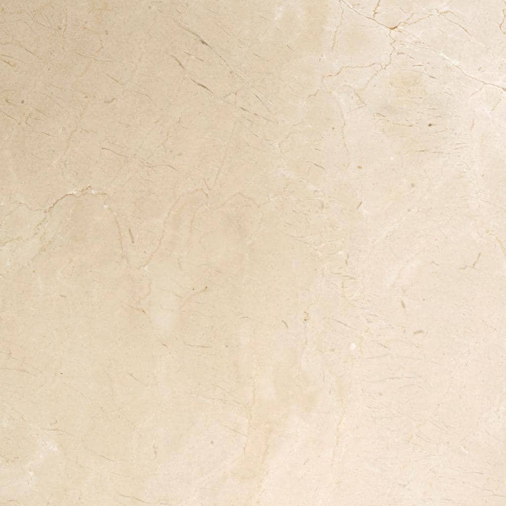 Crema Marfil Polished Marble 24" x 24" Tile