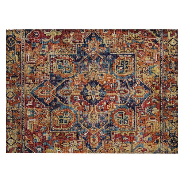 Addison Rugs Chantille ACN570 Paprika 1 ft. 8 in. x 2 ft. 6 in. Machine Washable Indoor/Outdoor Geometric Area Rug