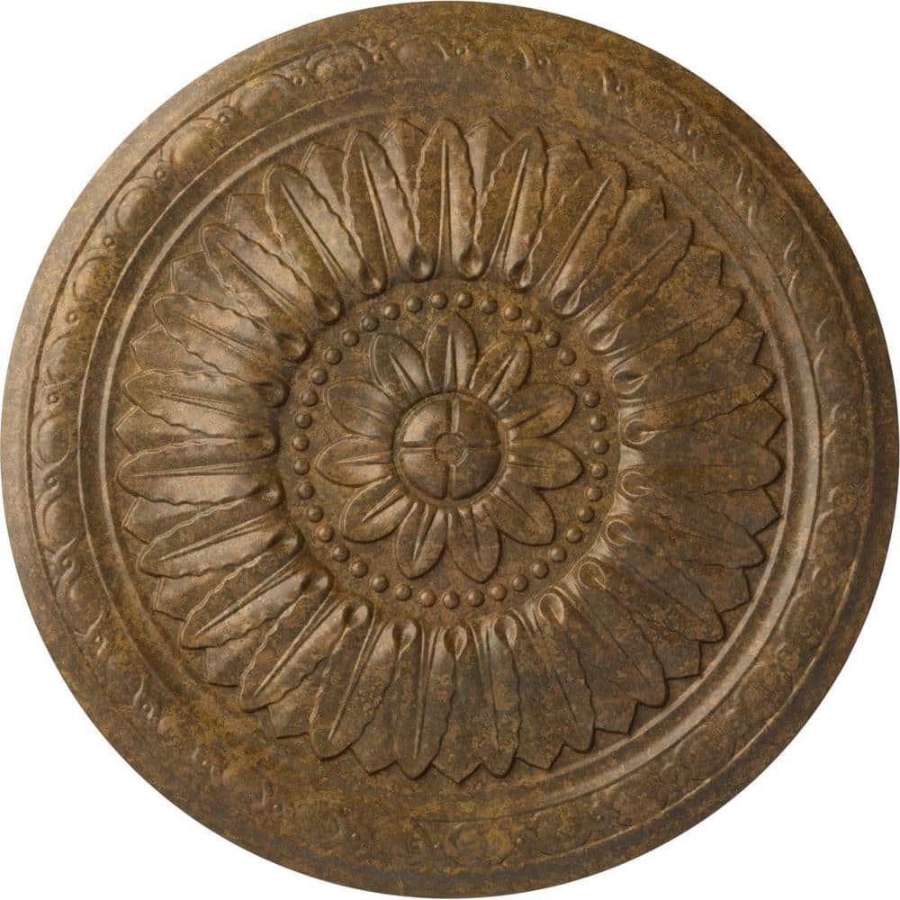 24 in. x 1-5/8 in. Temple Urethane Ceiling (Fits Canopies upto 9-1/4 in.) ,Rubbed Bronze price history on PriceWatchPro