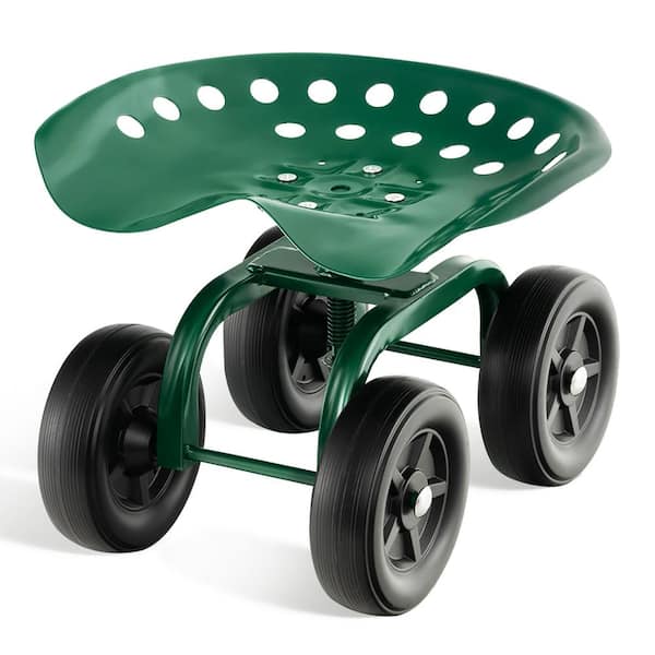 Green Rolling Scoot-N-Do Garden Seat