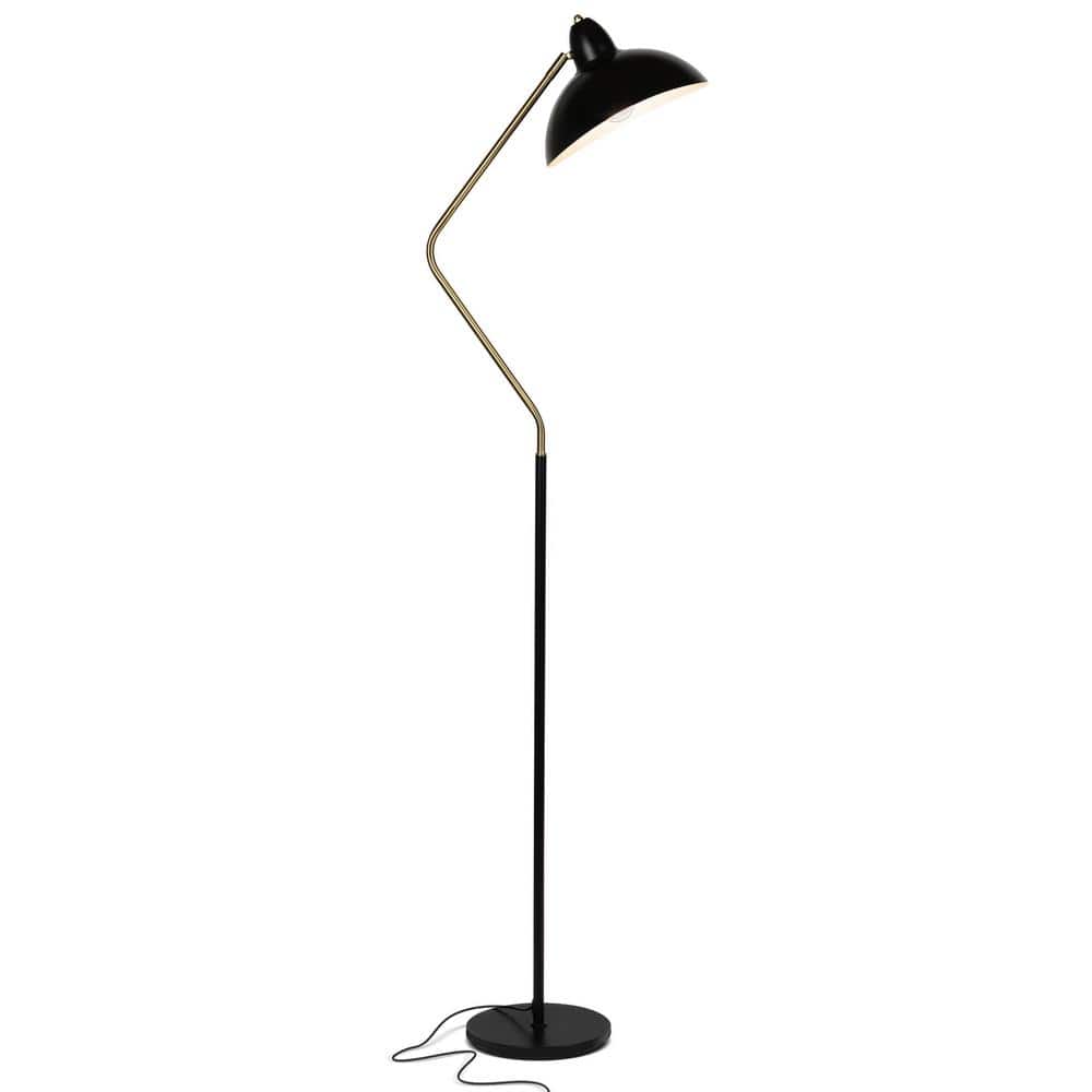 Brightech Swoop 69 in. Black Standing LED Floor Lamp with Adjustable Head  FL-SWP-BLK - The Home Depot